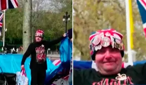 Fanático de Carlos III acampa afuera del Palacio de Buckingham a 5 días de la coronación