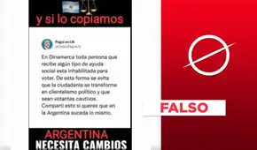 No, en Dinamarca las personas que reciben ayuda social no están inhabilitadas para votar