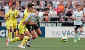 Valencia rescató un empate contra Villarreal, pero sigue cerca del descenso en LaLiga