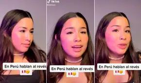 Venezolana genera debate en TikTok por opinar que los peruanos hablan 'al revés' [VIDEO]