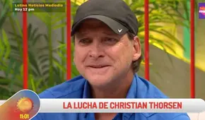 Christian Thorsen se quiebra EN VIVO al recibir homenaje en "Arriba mi gente"