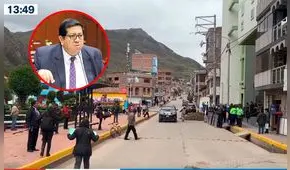 Ministro de Economía se retira de Huancavelica en medio de protestas: “Se escapa por otra puerta”