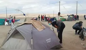 Crisis en la frontera: 200 extranjeros no pierden la fe de regresar a casa