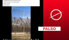 No, este video no muestra a personas atravesando la frontera de México y Estados Unidos