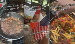 Peruana sorprende a la familia de su esposo en Estados Unidos con un lomo saltado: “Ya te los ganaste” Peruana sorprende a la familia de su esposo en Estados Unidos con un lomo saltado: “Ya te los ganaste”