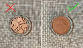 ¿Cómo reparar tu polvo compacto de maquillaje si se partió en pedazos?