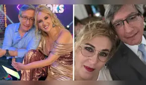 Federico Salazar causa revuelo en redes tras conducir 'noticiero' junto con su esposa, Katia Condos