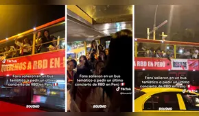 Fans de RBD salieron a pedir un último concierto en Perú en bus temático: “Aún hay esperanzas”
