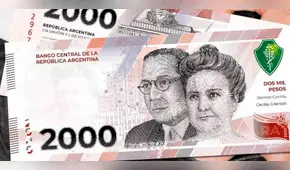 Ya salió el billete de 2.000 pesos argentinos: ¿quiénes son los personajes que aparecen?