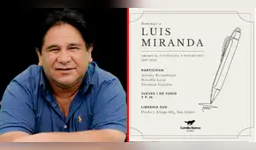 Luis Miranda: realizarán homenaje a un mes del fallecimiento del periodista