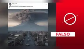 Esta imagen viral del volcán Popocatépetl no es auténtica: fue hecha con IA