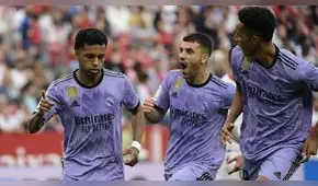 Real Madrid derrotó 2-1 al Sevilla por LaLiga con un doblete de Rodrygo