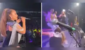 Marisol sufre fuerte caída en pleno concierto en vivo: "Del suelo no paso” Marisol sufre fuerte caída en pleno concierto en vivo: "Del suelo no paso”