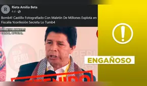 Pedro Castillo: no hay evidencia de foto portando “maletín con millones”