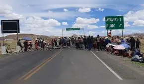 Paro en Puno: reportaron más de 10 puntos bloqueados en 5 distritos de la región