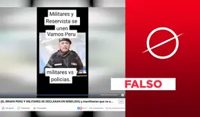 Este video no prueba una rebelión militar en el Vraem contra Dina Boluarte
