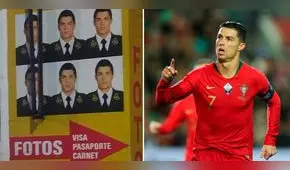 ¡Cristiano Ronaldo en el centro de Lima! Ofrecen servicios de fotografía con curiosa publicidad del 'Comandante'