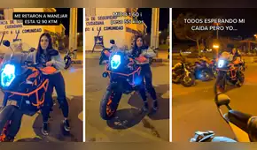 Joven es retada a manejar enorme moto y sorprende con su habilidad: "Nadie lo podía creer"