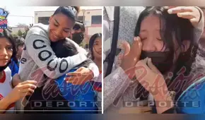 Niña se emociona hasta las lágrimas al conocer a voleibolista 'La Cotito': "La amo mucho"
