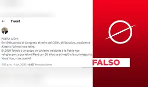 El Perú no se retiró de la CIDH en 1999