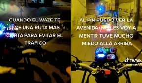Waze manda a motociclista por peligrosa ruta y casi no la cuenta: “Tuve mucho miedo”