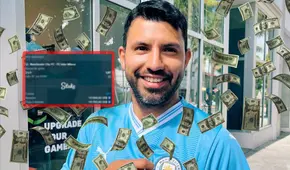 No apostó por Manchester City, la exorbitante suma que perdió 'Kun' Agüero en la final de Champions