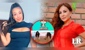 Kate Candela y la vez que le enseñó los 'pasos prohibidos' de Anitta a Janet Barboza