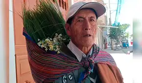 Adulto mayor vende hierbas para costear sepelio de esposa fallecida hace 2 años en Cajamarca