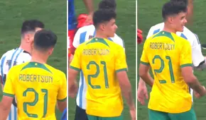 ¿Lo ignoró? Alexander Robertson pidió a Messi cambiar camisetas, pero 'Lio' no le hizo caso