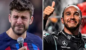 Así fue la incómoda reacción de Gerard Piqué ante la mención de Lewis Hamilton: ¿qué dijo? Así fue la incómoda reacción de Gerard Piqué ante la mención de Lewis Hamilton: ¿qué dijo?