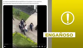 Video no expone a la presidenta Dina Boluarte siendo abucheada en 2023