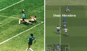 Gol de Maradona: así se ve recreado en uno de los mejores PES de todos los tiempos