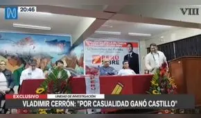Vladimir Cerrón sobre elecciones 2021: “Por casualidad ganó Castillo”