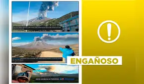 Volcán Ubinas: estas fotos no corresponden a las recientes explosiones