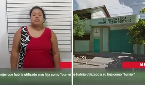 Mandan a prisión preventiva a mujer que habría tratado como 'burrier' a su hija de 7 en Ucayali