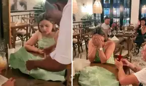 Pareja cena en restaurante de lujo y mujer no esperaba que le pidieran matrimonio: "Pensé que era el postre" Pareja cena en restaurante de lujo y mujer no esperaba que le pidieran matrimonio: "Pensé que era el postre"