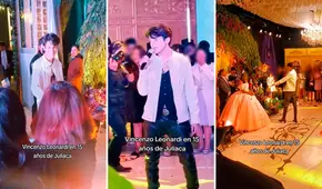 Vincenzo Leonardi reapareció para robar suspiros de fans en fiesta de 15 años en Juliaca