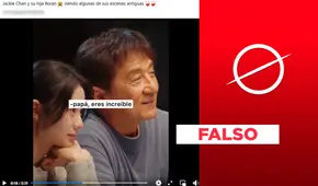 Jackie Chan no llora junto a su “hija” en video viral: es una escena de la película “Ride on”