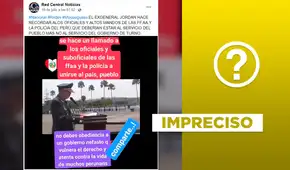 Discurso del exgeneral PNP Alberto Jordán no fue grabado en el contexto actual: data de 2017