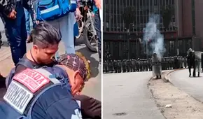 Periodista fue herido en la pierna por PNP durante protesta de este 28 de julio
