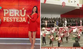 Lorena Álvarez se emociona y canta 'Valicha' en quechua durante desfile por Fiestas Patrias