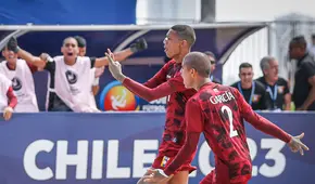 ¡Gran triunfo! Venezuela venció 4-3 a Argentina por el Sudamericano Sub-20 de fútbol playa