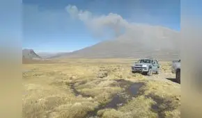Volcán Ubinas sigue emitiendo  ceniza y bloques balísticosen Moquegua
