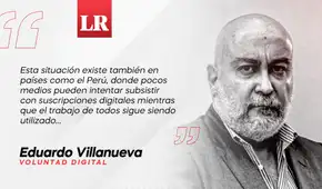 Prensa y plataformas, por Eduardo Villanueva Mansilla