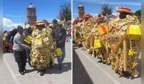 Autoridades en Puno caminan envueltos en panes y panetones: ¿qué significa esta costumbre?