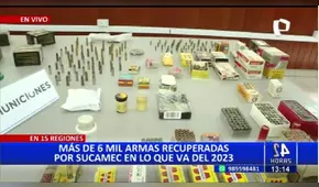 Sucamec recuperó más de 6.000 armas en lo que va del 2023: Lima y Callao tenían la mayor cantidad