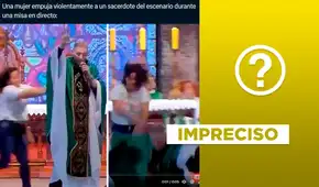 Video viral de mujer que empuja a cura no es reciente: data de 2019