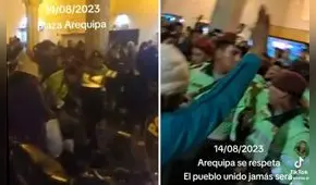 Policías y ciudadanos se enfrentaron en vísperas del aniversario de Arequipa: ¡Asesinos!