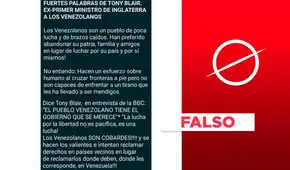 Ex primer ministro de Inglaterra no dijo a BBC que los venezolanos “tienen el gobierno que merecen”