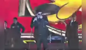 ‘El Lobo’ llora al recordar a su familia en concierto de aniversario de Huánuco